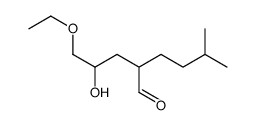 2-(3-ethoxy-2-hydroxypropyl)-5-methylhexanal结构式