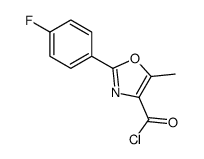 2-(4-fluorophenyl)-5-methyl-1,3-oxazole-4-carbonyl chloride结构式