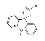 (S)-(-)-3-(o-Anisyl)-3-phenylpropansaeure Structure