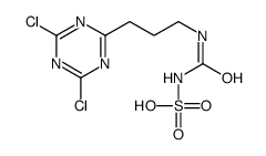3-(4,6-dichloro-1,3,5-triazin-2-yl)propylcarbamoylsulfamic acid结构式