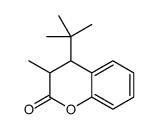 4-tert-butyl-3-methyl-3,4-dihydrochromen-2-one结构式
