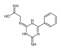 2-[(4-amino-6-phenyl-1,3,5-triazin-2-yl)amino]acetamide Structure