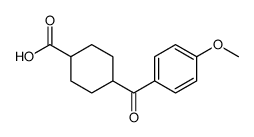 4-(4-methoxybenzoyl)cyclohexane-1-carboxylic acid Structure