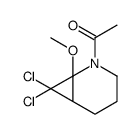 1-(7,7-dichloro-6-methoxy-5-azabicyclo[4.1.0]heptan-5-yl)ethanone Structure