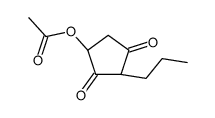 [(3R)-2,4-dioxo-3-propylcyclopentyl] acetate结构式