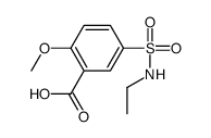 5-(ethylsulfamoyl)-2-methoxybenzoic acid结构式