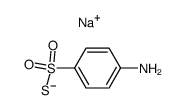 4-amino-benzenethiosulfonic acid , sodium-salt Structure