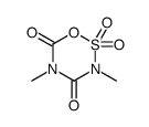 3,5-dimethyl-2,2-dioxo-1,2,3,5-oxathiadiazinane-4,6-dione Structure