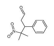 4-methyl-4-nitro-3-phenylpentanal Structure