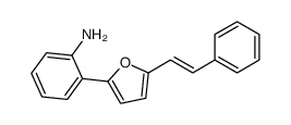 2-[5-(2-phenylethenyl)furan-2-yl]aniline Structure
