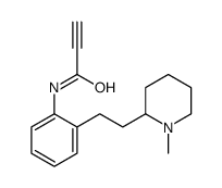 N-[2-[2-(1-methylpiperidin-2-yl)ethyl]phenyl]prop-2-ynamide结构式