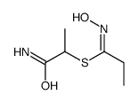 (1-amino-1-oxopropan-2-yl) N-hydroxypropanimidothioate结构式