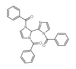 [3-benzoyl-2-(1-benzoylimidazol-2-yl)-2H-imidazol-1-yl]-phenyl-methanone结构式