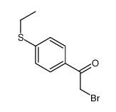 2-bromo-1-(4-ethylsulfanylphenyl)ethanone Structure