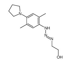 2-[(2,5-dimethyl-4-pyrrolidin-1-ylanilino)diazenyl]ethanol结构式