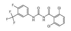 N-(4-fluoro-3-trifluoromethylphenyl)-N'-(2,6-dichlorobenzoyl)-urea Structure