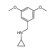 cyclopropyl-(3,5-dimethoxybenzyl)amine结构式