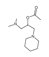 2-acetoxy-1-dimethylamino-3-piperidin-1-yl-propane Structure