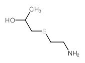 1-(2-aminoethylsulfanyl)propan-2-ol结构式
