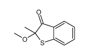 2-methoxy-2-methyl-1-benzothiophen-3-one结构式