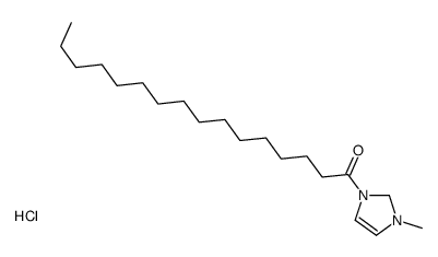 1-(1-methyl-1,2-dihydroimidazol-1-ium-3-yl)hexadecan-1-one,chloride Structure