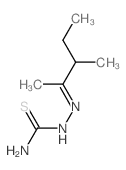 (3-methylpentan-2-ylideneamino)thiourea Structure