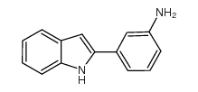 3-(1H-吲哚-2-基)-苯胺结构式