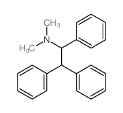 Benzeneethanamine,N,N-dimethyl-a,b-diphenyl-结构式