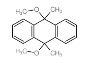 9,10-dimethoxy-9,10-dimethyl-anthracene结构式