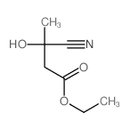 Butyric acid, 3-cyano-3-hydroxy-, ethyl ester Structure