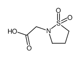 (1,1-dioxo-1λ6-isothiazolidin-2-yl)-acetic acid结构式