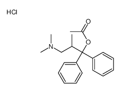 (3-acetyloxy-2-methyl-3,3-diphenylpropyl)-dimethylazanium,chloride Structure