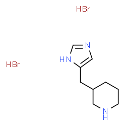 3-(1H-IMIDAZOL-4-YLMETHYL)PIPERIDINE 2HBR Structure