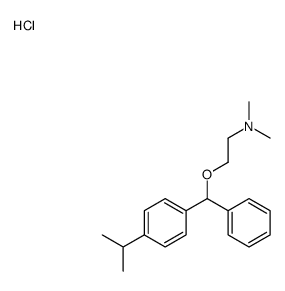 dimethyl-[2-[phenyl-(4-propan-2-ylphenyl)methoxy]ethyl]azanium,chloride Structure