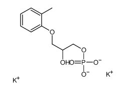 dipotassium,[2-hydroxy-3-(2-methylphenoxy)propyl] phosphate结构式