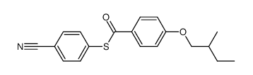 (S)-(4-cyanophenyl) 4-(2-methylbutoxy)thiobenzoate结构式