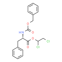 N-(Benzyloxycarbonyl)-L-phenylalanine 1,2-dichloroethyl ester structure