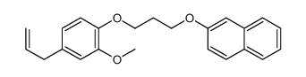 2-[3-(2-methoxy-4-prop-2-enylphenoxy)propoxy]naphthalene Structure