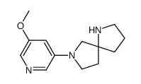 7-(5-methoxypyridin-3-yl)-1,7-diazaspiro[4.4]nonane Structure