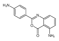 5-amino-2-(4-aminophenyl)-3,1-benzoxazin-4-one结构式