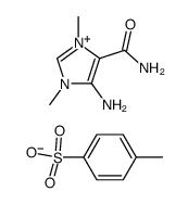 4-amino-5-carboxamido-1,3-dimethylimidazolium toluene-p-sulphonate结构式