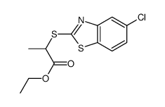 ethyl 2-[(5-chloro-1,3-benzothiazol-2-yl)sulfanyl]propanoate结构式