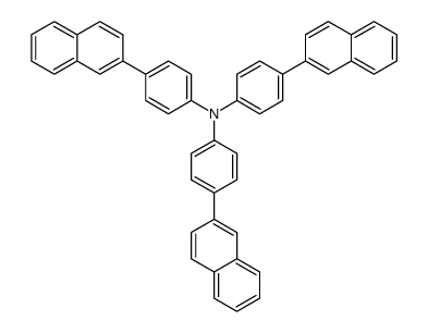 4-naphthalen-2-yl-N,N-bis(4-naphthalen-2-ylphenyl)aniline结构式