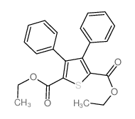 diethyl 3,4-diphenylthiophene-2,5-dicarboxylate结构式