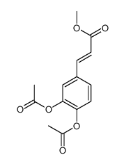 methyl 3-(3,4-diacetyloxyphenyl)prop-2-enoate Structure