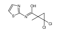 Cyclopropanecarboxamide, 2,2-dichloro-1-methyl-N-2-thiazolyl- (9CI) structure