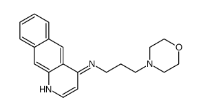 N-(3-morpholin-4-ylpropyl)benzo[g]quinolin-4-amine结构式