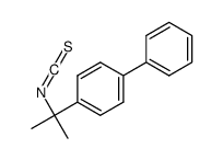 1-(2-isothiocyanatopropan-2-yl)-4-phenylbenzene结构式
