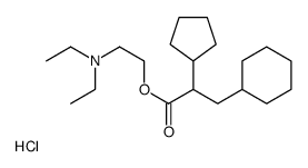 2-(diethylamino)ethyl 3-cyclohexyl-2-cyclopentylpropanoate,hydrochloride Structure