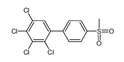 1,2,3,4-tetrachloro-5-(4-methylsulfonylphenyl)benzene结构式